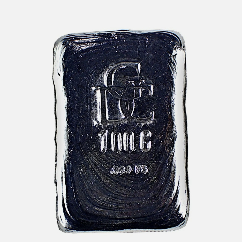 100 GRAMS OF SILVER HAND POURED